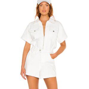 WeWoreWhat Denim Flight Suit Romper  size L